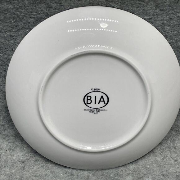 VTG Wine Label BIA Cordon Bleu Porcelain 6.75” Appetizer Plates Set of 5 Vino - Picture 12 of 12